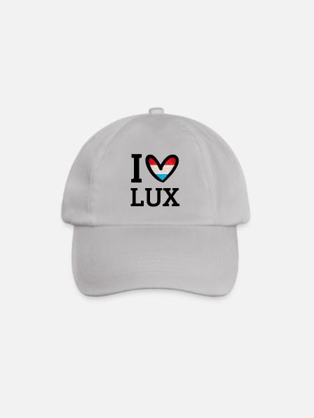 Ich liebe Lux - Baseballkappe - Grau