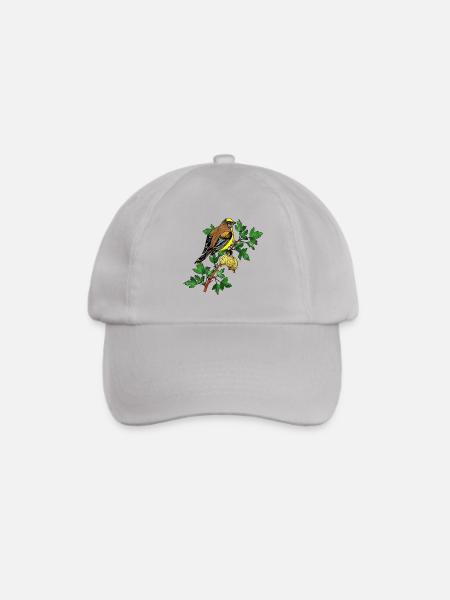 Vogel - Baseballkappe - Grau
