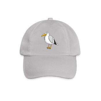 Möwe - Baseballkappe - Grau - Vorne