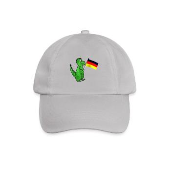 Deutschland Fußball WM Dino - Baseballkappe - Grau - Vorne