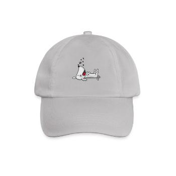 Schlafender Hund - Baseballkappe - Grau - Vorne