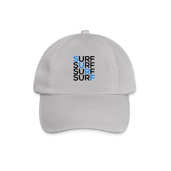 Surf Surf Surf Surf - Baseballkappe - Grau - Vorne