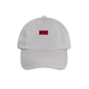 Never - Baseballkappe - Grau - Vorne