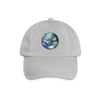 Planet Erde - Baseballkappe - Grau - Vorne