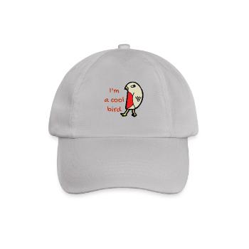 I´m a cool bird Vogel Geschenk Singvogel Haustier - Baseballkappe - Grau - Vorne