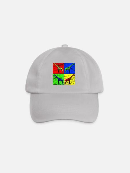 Giraffe - Baseballkappe - Grau