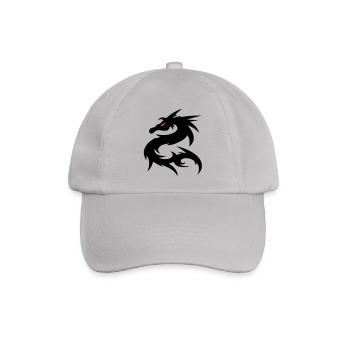 Drache Fantasy Tattoo - Baseballkappe - Grau - Vorne