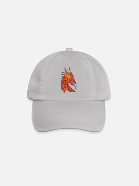 Wundervoller mythischer Drachen - Baseballkappe - Grau