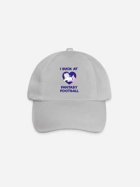 I suck at fantasy football - Fantasy Football - Baseballkappe - Grau