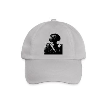Gasmaske - Baseballkappe - Grau - Vorne