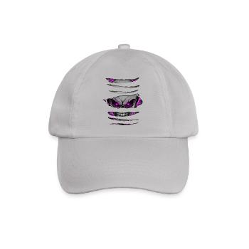 Totenkopf Aufgerissen 005 - Baseballkappe - Grau - Vorne