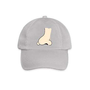 Nase - Baseballkappe - Grau - Vorne
