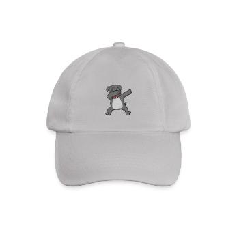Bulldog Dab - dabbing bulldog - Baseballkappe - Grau - Vorne
