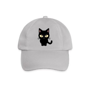 Katzenbaby Baby Katze Kätzchen Süß - Baseballkappe - Grau - Vorne