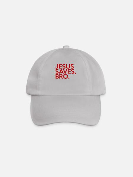 Jesus Saves Bro - Baseballkappe - Grau