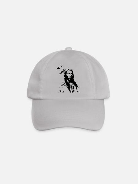 Indianer - Baseballkappe - Grau