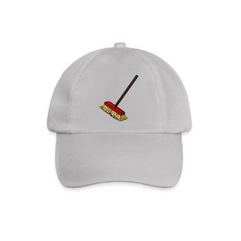 putzen cleaning putzfrau broom wischmop14 - Baseballkappe - Grau - Vorne