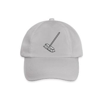 putzen cleaning putzfrau broom wischmop26 - Baseballkappe - Grau - Vorne