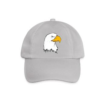 adler eagle bussard falke habicht hawk falcon17 - Baseballkappe - Grau - Vorne