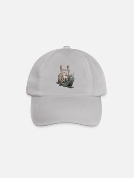 Snail Schnecke Fantasy Geschenk - Baseballkappe - Grau