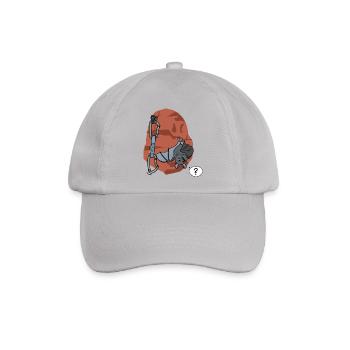 Klettern, Fledermaus - Baseballkappe - Grau - Vorne