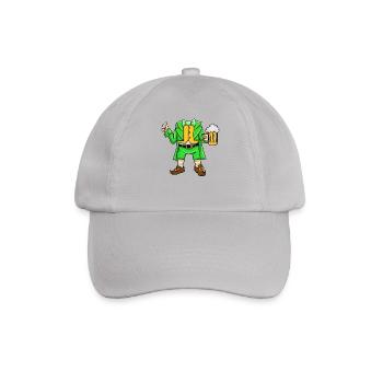 St Patricks Day Leprechaun Costume Goblin Kostüm - Baseballkappe - Grau - Vorne