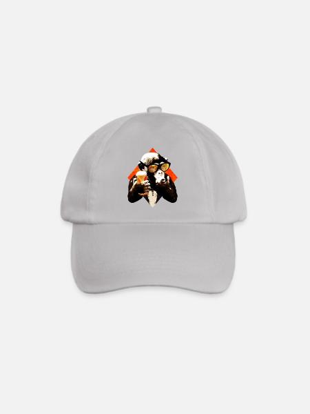 lustiger Bier Schimpanse - Baseballkappe - Grau