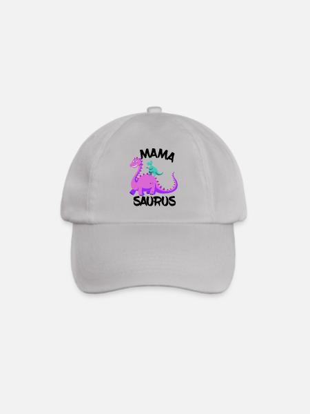 Mamasaurus lustiges Mamashirt für Deine Mutter - Baseballkappe - Grau