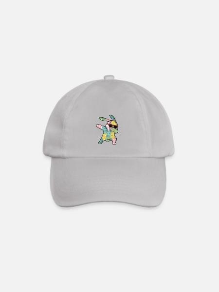 Dabbing Easter Bunny Osterhase Ostern - Baseballkappe - Grau