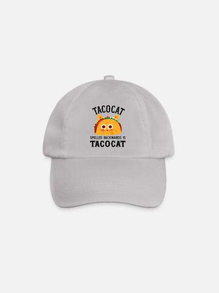 Tacocat spelled backwards is tacocat - Baseballkappe - Grau