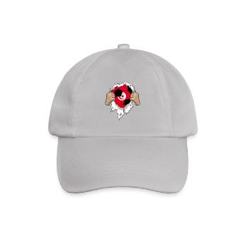 Tunesien Fußball Mannschaft Geschenk - Baseballkappe - Grau - Vorne