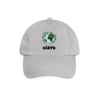 Frieden auf Erden, Peace, Freiheit, Geschenkidee - Baseballkappe - Grau - Vorne