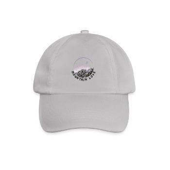 Mountain Love - Berg & Gipfelstürmer Design - Baseballkappe - Grau - Vorne