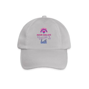 Bisexuell T-Shirt - Bisexuell - Bi - LGBT - CSD - Baseballkappe - Grau - Vorne