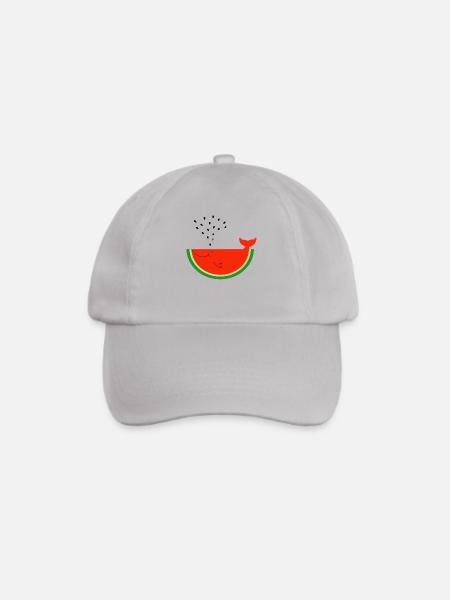 Watermelon Whale - Baseballkappe - Grau