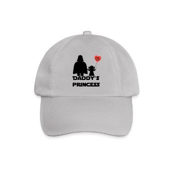 Daddys Prinzessin - Baseballkappe - Grau - Vorne