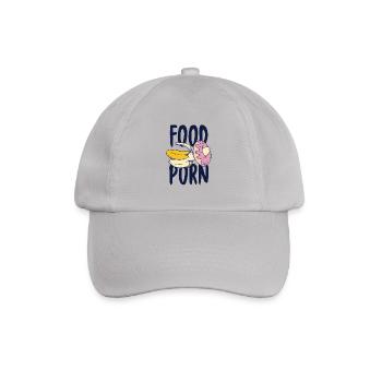 Bananen-Geschenk-Lebensmittel-Porno-Donut Shirt - Baseballkappe - Grau - Vorne