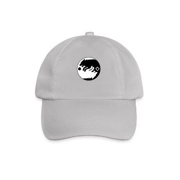 Hati and Skoll Wolf Walhalla Nordische Sagen - Baseballkappe - Grau - Vorne