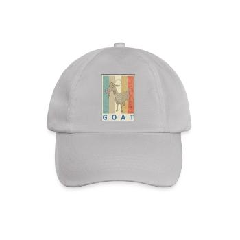 Ziege Vintage Retro Style Grunge - Baseballkappe - Grau - Vorne