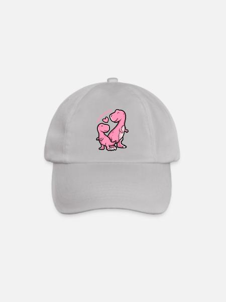 Mamasaurus - lustige Dinosaurier-Grafik - Baseballkappe - Grau