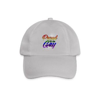 Proud to be gay - Baseballkappe - Grau - Vorne