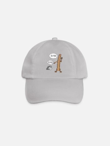 You Rule You Rock lustig Lehrer Geschenk - Baseballkappe - Grau