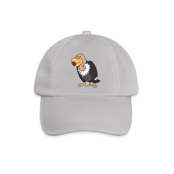 Geier Greifvogel Raubvogel Vögel Greifvögel Tiere - Baseballkappe - Grau - Vorne