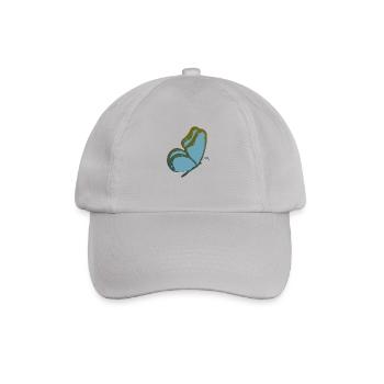 Schmetterling blauer Falter - Baseballkappe - Grau - Vorne