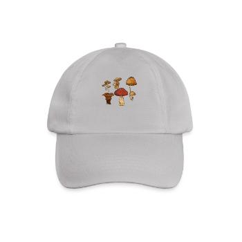 Pilz Fungi Morcheln Jagd Jagd Geschenkidee - Baseballkappe - Grau - Vorne