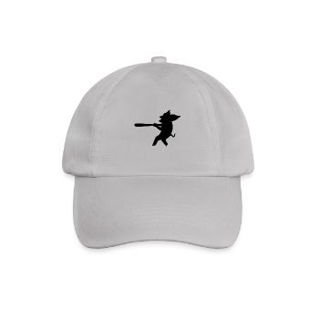 Schwein spielt Baseball - Baseballkappe - Grau - Vorne