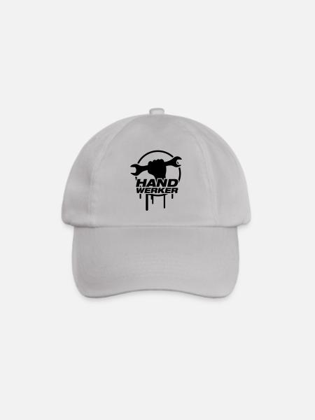 handwerker_logo_f1 - Baseballkappe - Grau