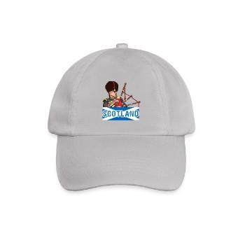 Dudelsack Schottland Musik Instrument Geschenk - Baseballkappe - Grau - Vorne