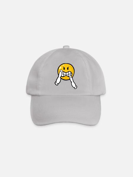 Smiley Kung Fu - Baseballkappe - Grau