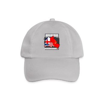 Berlin 1945 Teilung Sektoren Teil des Ganzen - Baseballkappe - Grau - Vorne